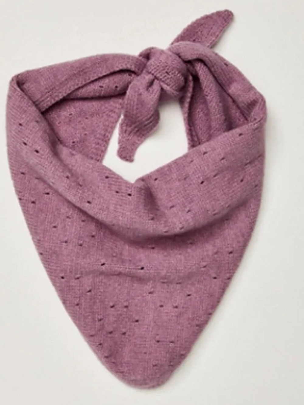 Free People Dusty Rose Knit Bandana Scarf